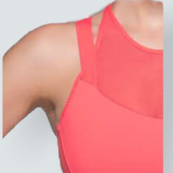 NEW LULULEMON Running In The City Tank 2 Grapefruit sz 4 - Picture 7 of 8